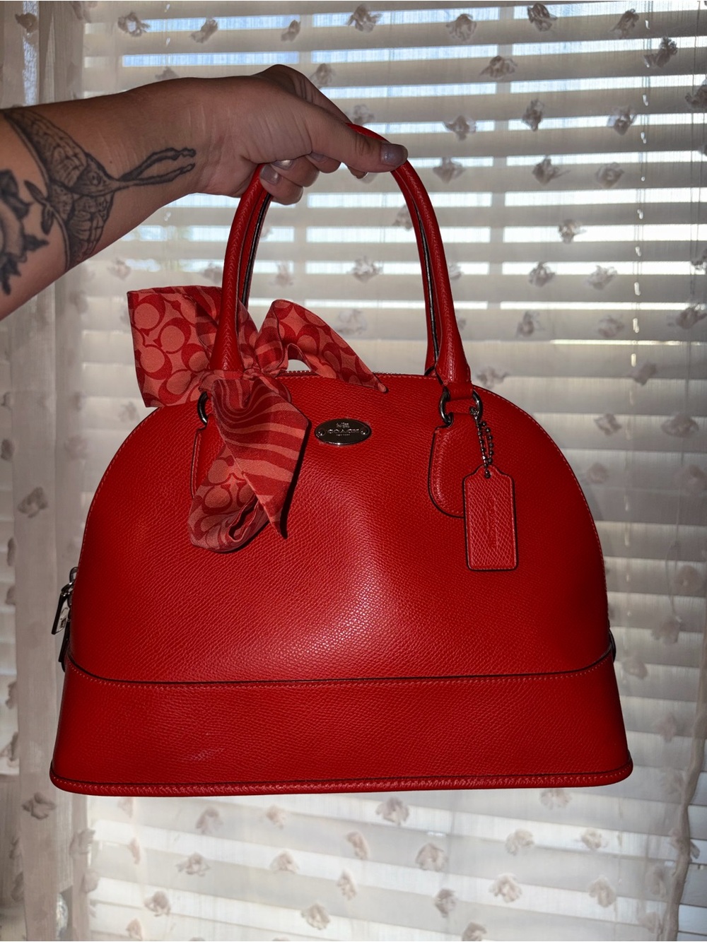 Coach Dome Satchel, scarf, wallet bundle - Picture 8 of 10